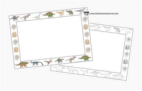 dinosaur border sheets dinosaur borders  transparent clipart