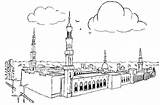 Mewarnai Palais Kakbah Diamant Islami Enfants Haram Kleurplaat Coloriages Mecque Musulman Masjidil Paud Magnifique Langit sketch template