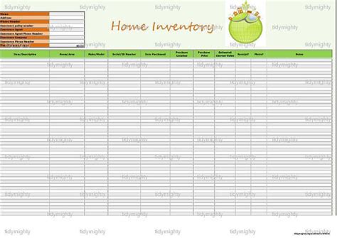 images  printable home inventory list printable home