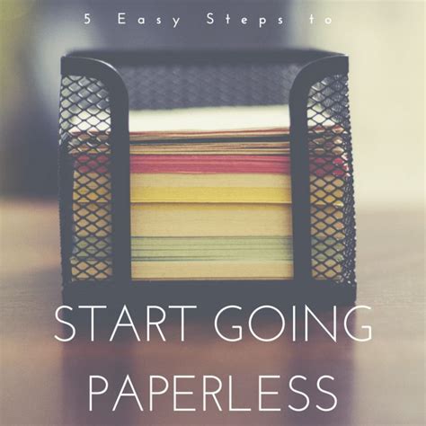 easy steps  start  paperless paperless easy step paper