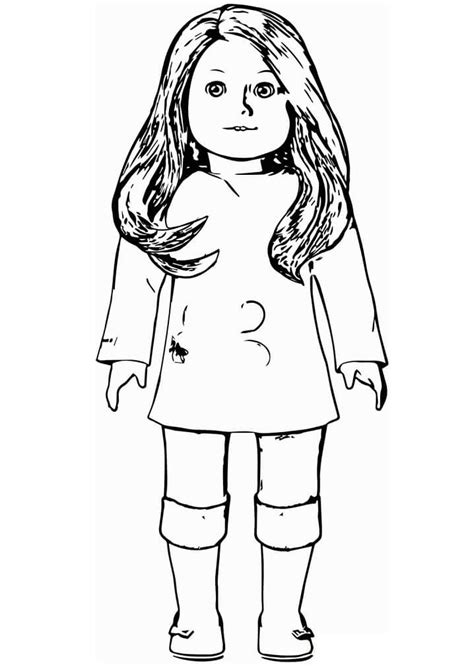 american girl  coloring pages