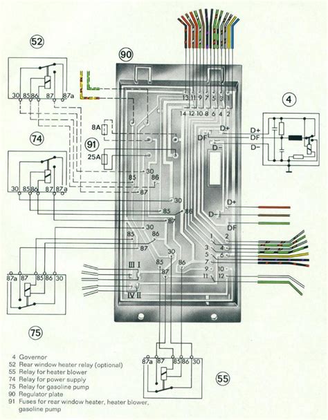 auto wiring diagram  porsche  electrical relay diagram