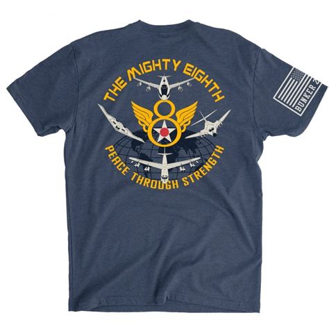 bunker 27 8th air force the mighty eighth t shirt