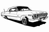 Impala Coloring Clipart Lowrider Pages Chevy Clipground sketch template