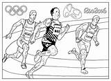 Coloring Olympic Games Olympics Adult Rio Athletics Pages Sport sketch template