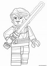 Skywalker Anakin Coloring Wars Star Lego Pages Printable Color sketch template