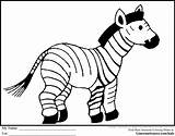 Zebra Coloring Animal Drawing Zoo Pages Template Print Animals Kids Templates Cute Draw Clipart Shape Printable Colouring Color Big Snake sketch template