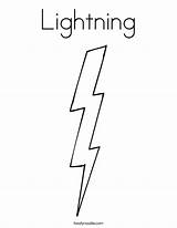 Lightning Bolt Coloring Thunder Twistynoodle Pages Template Bolts Print Kids Printable Color Colouring Storm Cloud Noodle Outline Rain Designlooter Drawings sketch template