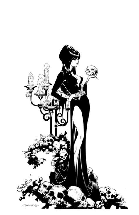 Elvira Mistress Of The Dark Comic Art Halloween Art Art