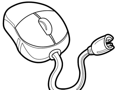 computer mouse clipart coloring pages  coloring sheets  computer