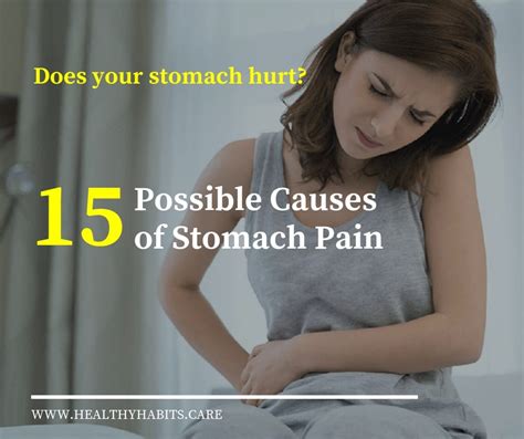stomach pain healthy habits