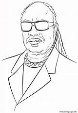 Stevie Wonder Coloring Pages Celebrity Printable Drawing History Print Book Famous Color African American Month Categories Info sketch template