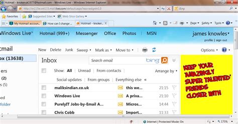 hotmail account  sending  spam emails  people   contact list    times