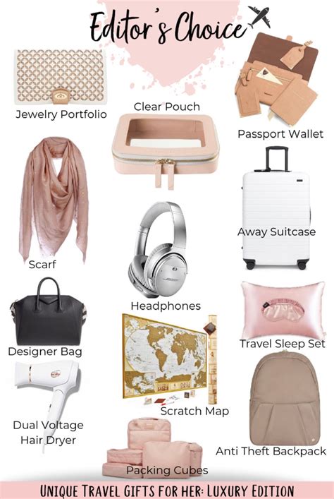 unique travel gifts  women luxury edition tosomeplacenew