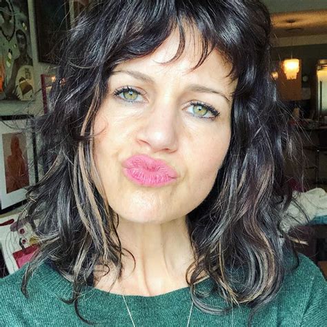 Carla Gugino Cute Duck Face Selfie Celeblr