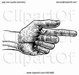 Woodcut Engraving Pointing Direction Finger Hand Atstockillustration sketch template