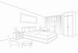 Furniture Bed Drawing Line Room Bedroom Vector Illustrations Drawings Clip Searches Related sketch template