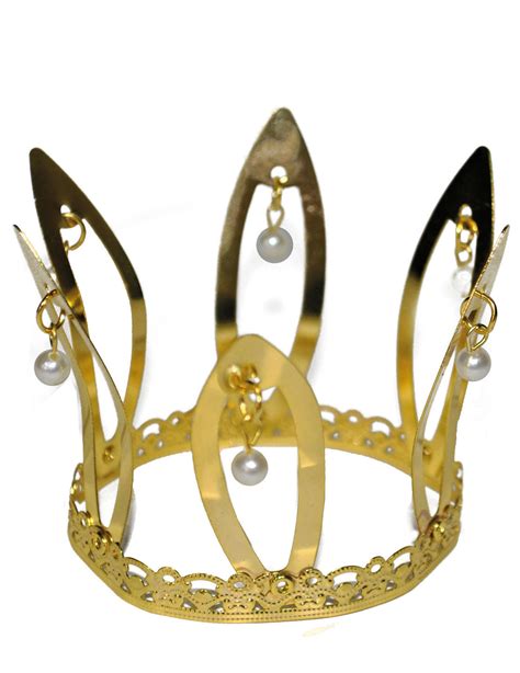 goudkleurige middeleeuwse kroon voor volwassenen accessoiresen goedkope carnavalskleding vegaoo