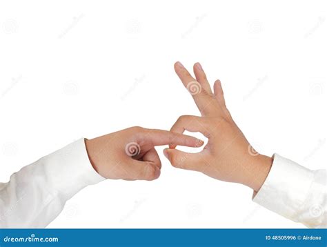 rude hand gesture isolated  white stock photo image  finger