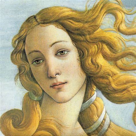 Face Of Venus From The Masterpiece The Birth Of Venus By Sandro