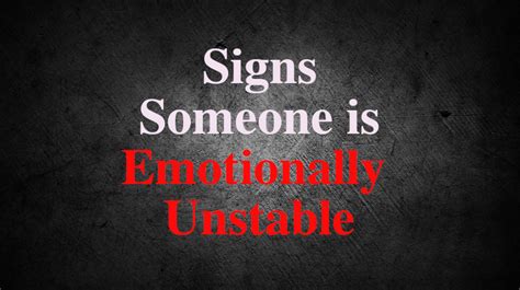 signs   emotionally unstable womenworking