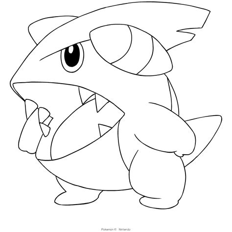 gible pokemon coloring page images   finder