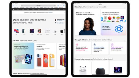 applecom   redesigned store section     tab