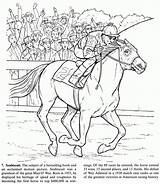 Coloring Pages Racing Horse Barrel Race Color Kids Popular Coloringhome sketch template