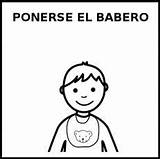 Babero Ponerse Pictograma Educasaac sketch template