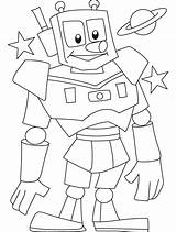Robot Coloring Pages Kids Robots Printable Book Sheets Boys Bestcoloringpagesforkids sketch template