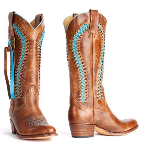 sendra laarzen debora vlecht  turquoise braid boots  turquoise international shipping