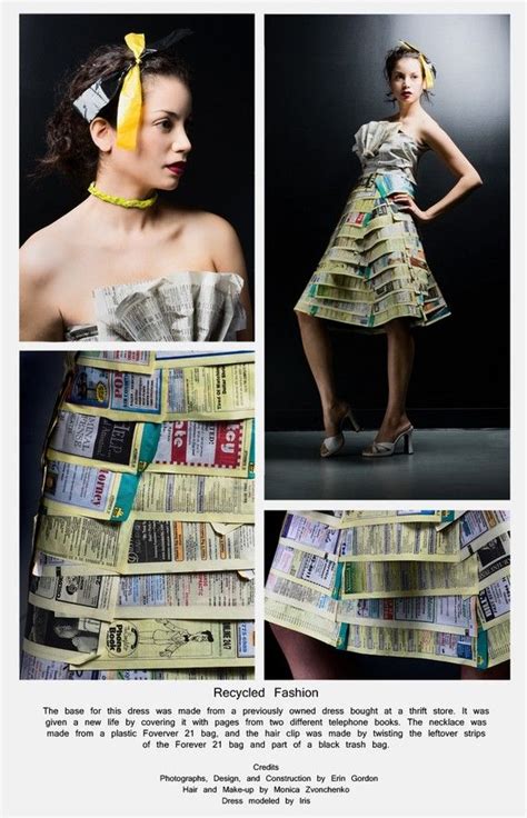 newspaper dress  fashion design books book dress recycled fashion