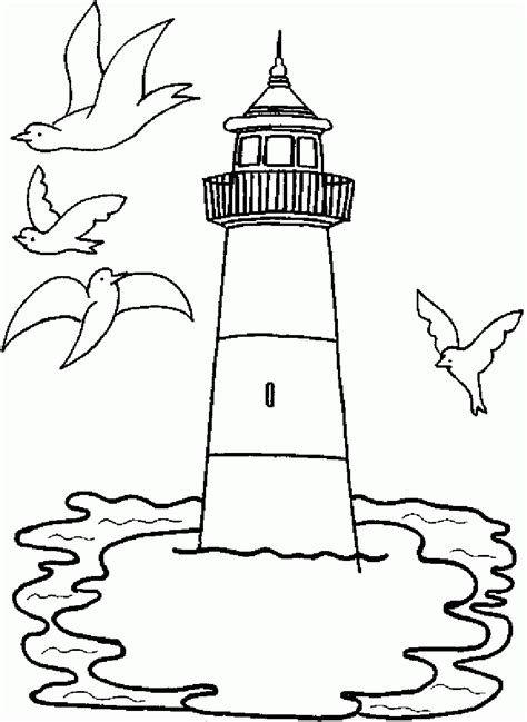 printable lighthouse coloring pages  adults sketch coloring page