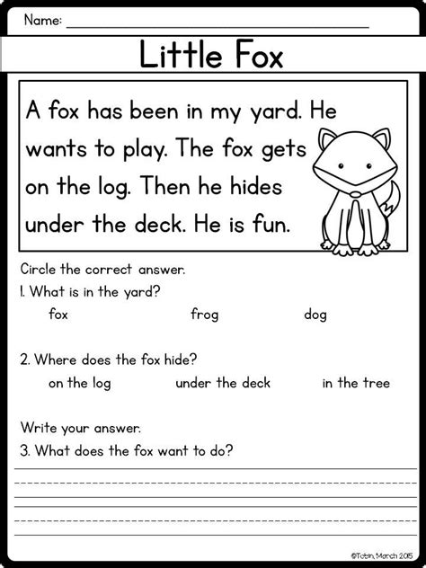 kindergarten english worksheet worksheet