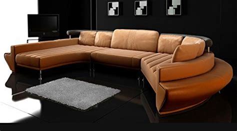 rundsofa leder wohnlandschaft halb rund sofa couch  form chaiselongue