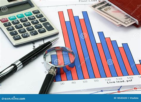 financial charts stock photo image  business balance