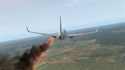boeing   crashed  engine fire  plane  youtube