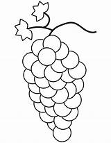 Grapes Coloring Pages Bunch Kids Fruit Printable Template Fruits Grape Color Colouring Bestcoloringpagesforkids Drawing Crafts Medium Choose Board sketch template