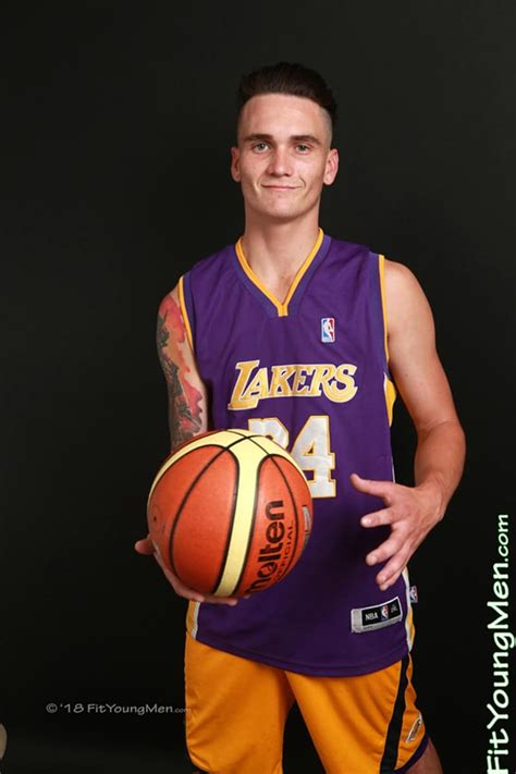 20 year old aussie basketball star flynn peakcock strips out of his sports kit and jerks his
