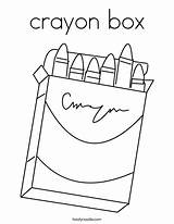 Coloring Box Crayon Crayons Print Ll sketch template