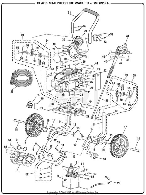 homelite bma  psi pressure washer parts diagram  general assembly
