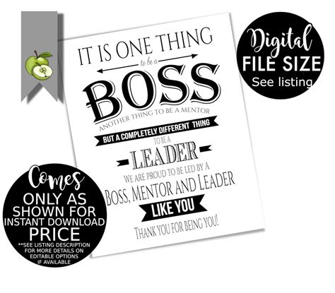 Boss Appreciation Day Boss Week Boss Award Boss Mentor Leader Boss