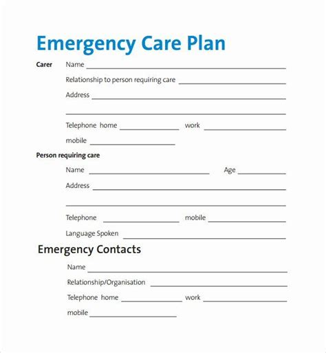 nursing home care plan template  sample care plan template