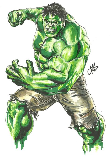 drawing   incredible hulk created  artistic chrissy
