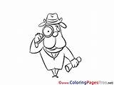 Coloring Pages Sleuth Sheet Title sketch template