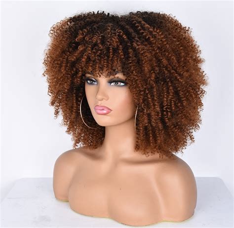 jerry curl wig afro wig kinky curly wig wigs  black etsy