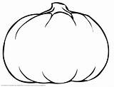 Template Pumpkin Coloring Blank Sketch sketch template