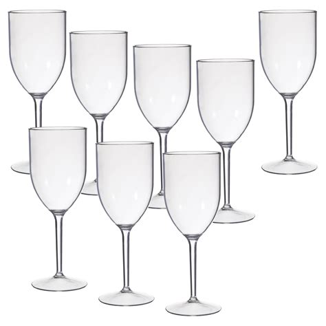 Creativeware Acrylic Wine Glasses 8 Pc Set