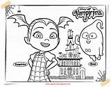 Vampirina Coloring Pages Printable Disney Templates Marvelous Albanysinsanity sketch template