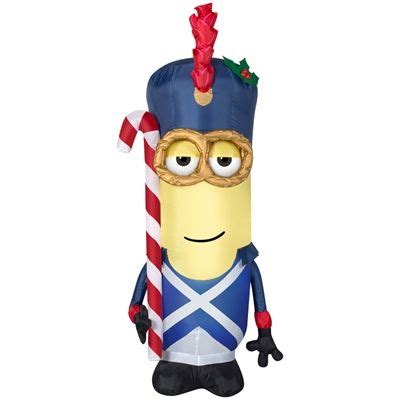 holiday living  ft internal light minion christmas inflatable minions imagenes de los